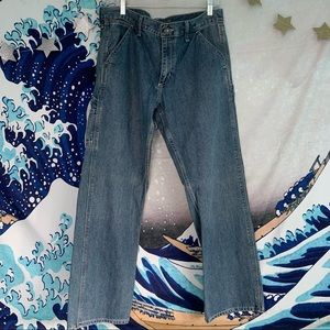 old navy low waisted loose painter jeans